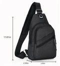 Travel Shoulder Crossbody Sling Backpack Earphone Hole