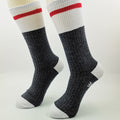 Mid Calf Crew Knit In Executive Dress Socks