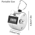 4-Digit Number Metal Case Mechanical Tally Counter