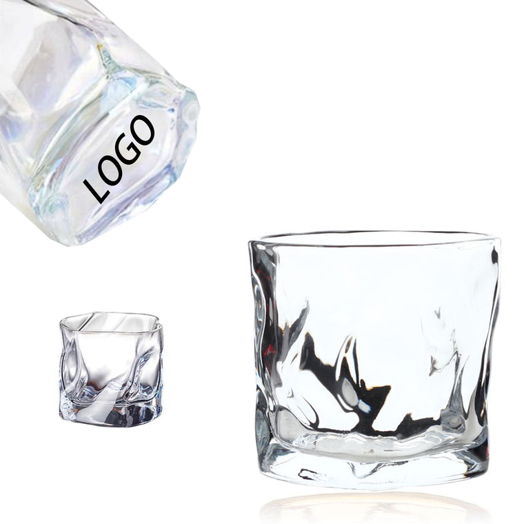Twisted Tumbler Glass With Thick Bottom