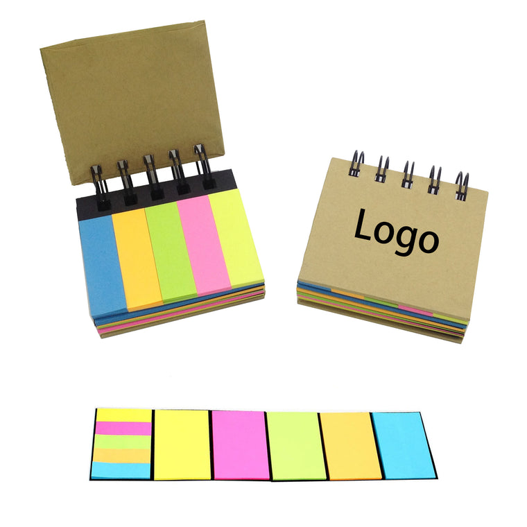 Portable Spiral Notebook Combination Sticky Notes
