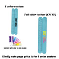 Custom Silicone Ruler Slap Bracelet Snap Wristband