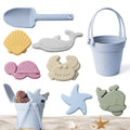 9Pcs Food Grade Silicone Beach Toys Set