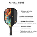 Fiberglass Pickleball Paddle Set With Carry Bag and 4 Balls