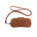 Resistant Thickened Leather Eyeglasses Bag
