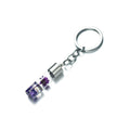 Dried Flower Glass Bottle Pendant Keychain