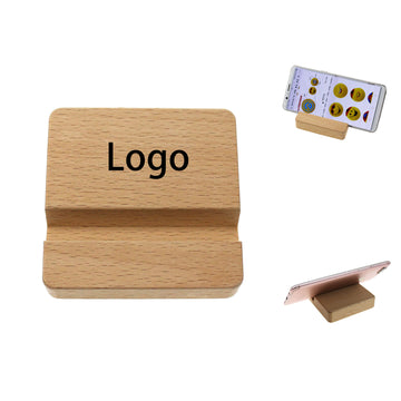 Square Solid Wood Phone Stand
