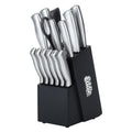 15-Piece Stainless Steel Kitchen Knife Block Set