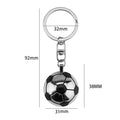 Metal Soccer Keychain