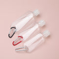 Travel-Sized Transparent Plastic Keychain For Hand Sanitizer