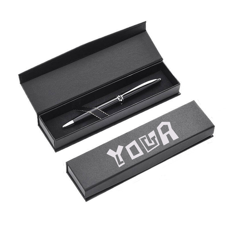 Empty Black Ballpoint Pens Gift Box