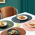 Kitchen Table Faux Leather Two-Color Placemat