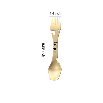 Multifunctional Camping Cookware Spoon Fork Bottle Opener