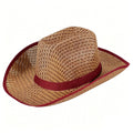 Summer Straw Cowboy Hat Wide Brim UV Protection