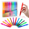 12 Colors Retractable Erasable Gel Pens Set