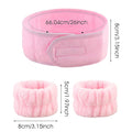 3-Piece Spa Headband Face Wash Bracelet Set