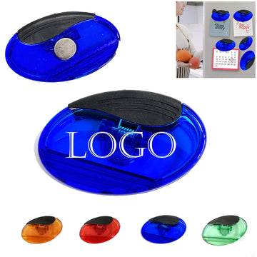 Oval Plastic Magnetic Clip For Document Organization