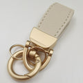 Leather Keychain Accessories Metal Car Key Chain Ring