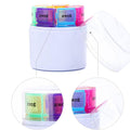 Detachable 28-Compartment Round Medicine Storage Box