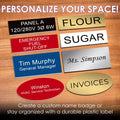 Oval Name Badge Blanks With Magnet