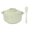 3-Piece Wheat Straw Soup Bowl And Utensil Set