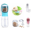 Large Capacity Dog Water Bottle with Food Container