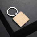 Bamboo-Metal Keychain