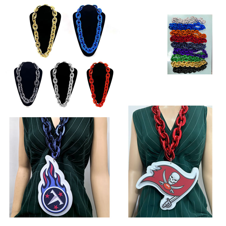 Plastic Chain Necklace With EVA Tag