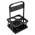 Portable 4-Hole Folding Beer Basket With Handle