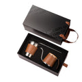 2-Piece Leather Coffee Set Gift Box