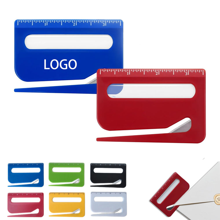 3-In-1 Letter Opener With Ruler & Magnifier