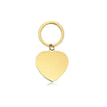 Heart Shaped Stainless Steel Keychain