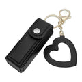 Lipstick Holder Keychain With Heart Mirror