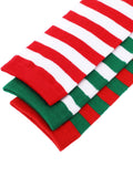 Christmas Striped Knee-High Socks
