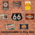 Retro Aluminum-Iron Sheet Wall Decorative Poster & Mural