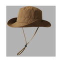 Solid Color Quick-Dry Bucket Hat With Chin Strap