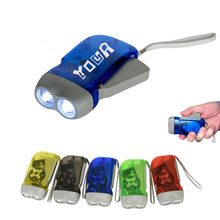 2 LED Hand Crank Emergency Flashlights