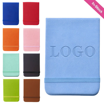 A7  Portable Notebook with PU Leather Cover and Elastic Band