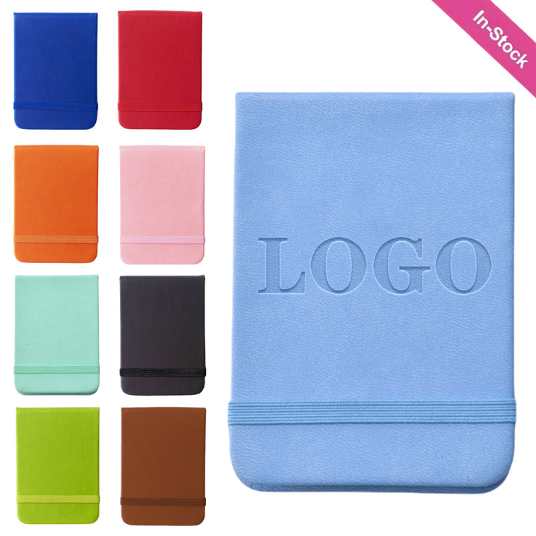 A7  Portable Notebook with PU Leather Cover and Elastic Band