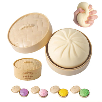 Jumbo Steamed Bun Squishy Stress Relief Toy