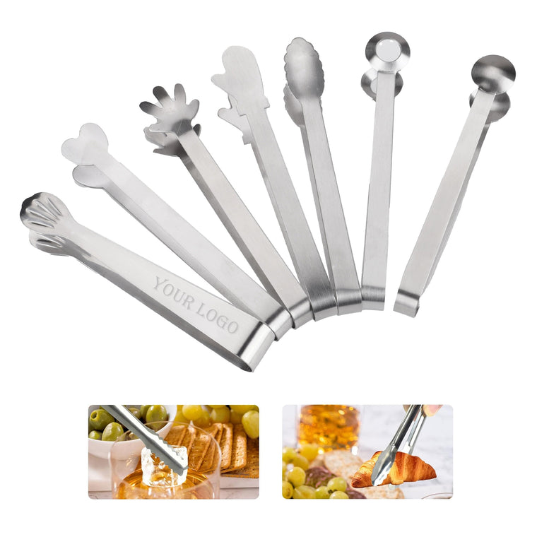 Mini Stainless Steel Serving Tongs