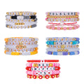 Letter Soft Clay Bracelets