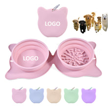 2-in-1 Pet Travel Double Bowl