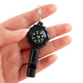 Compass Whistle Keychain
