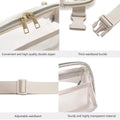 Clear Pvc Double Zipper Belt Bags