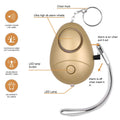 Security Sound Personal Alarm Keychain With Led Light