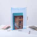 A4 Poly File Folders Tied Buckle-Transparent
