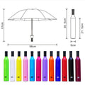 Uv Wine Bottle Folding Umbrella For Rain
