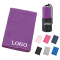 Microfiber Sports Sweat Absorbing Towel With Mesh Bag