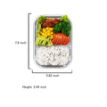 2 Compartment Glass Food Storage Containers With Lids